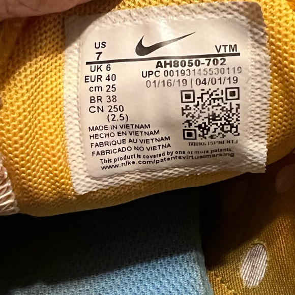 7 Mens Ladies 8.5 Nike Air Max 270 Gradient University AH8050-702 - Picture 3 of 13